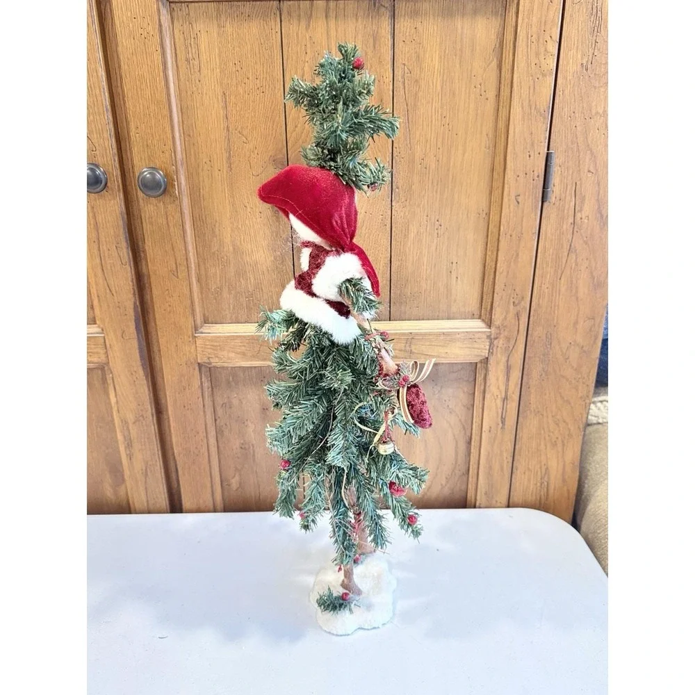 VTG Mrs Santa Posable Tree Christmas Decoration Holiday Elegance 22